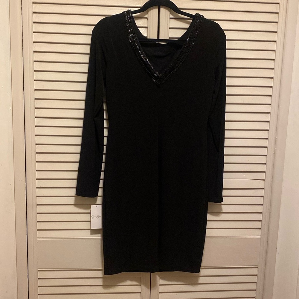 Black cocktail dress.